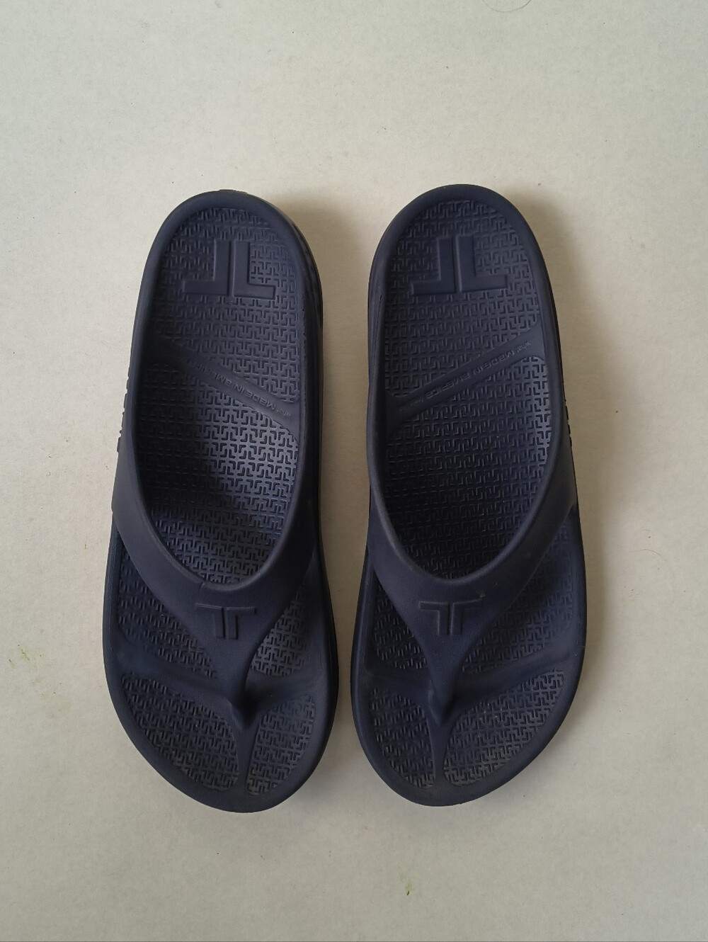 TELIC Flip Flop Sandal Waterproof Comfort Navy blue -  Size X Large